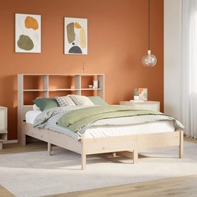 Letto libreria senza materasso 160x200 cm in legno di pino