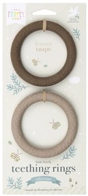 A Little Lovely Company - massaggiagengive in silicone - crema di cioccolato, 2 pezzi