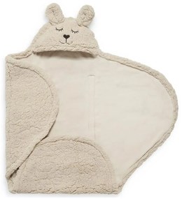 Jollein - Coperta Swaddle in pile Coniglietto 100x105 cm Torrone