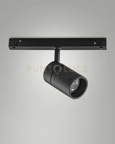 Ermes spot  48v nero 2700k 770lm 10w 56°  on/off per sistema binario