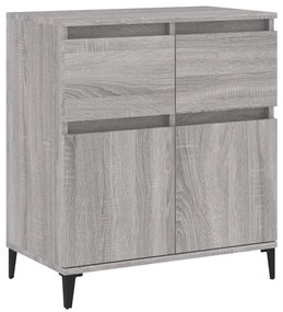 Credenza grigio sonoma 60x35x70 cm in legno multistrato