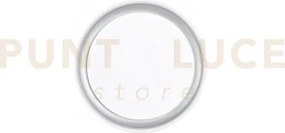 Plafoniera led neon tonda bianca e silver 24w 3450lm cct 3000k 4000...