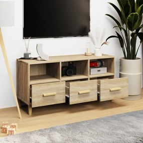 Mobile porta tv rovere sonoma 102x36x50 cm legno multistrato