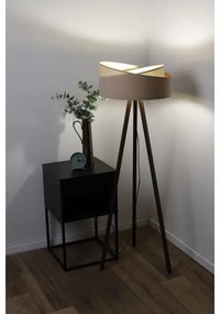 Lampada da terra GALAXY 1xE27/60W/230V beige/wenge