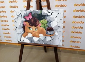 Quadro su tela – Cucciolo di leone adorabile