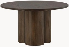 Tavolino rotondo effetto legno Olivia