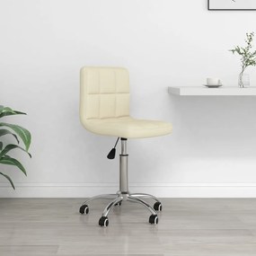 Sedia Girevole Da Ufficio Crema İn Tessuto /