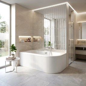 Vasca bagno Rea Orion Stripe  Left 160cm