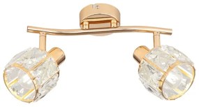 Faretto DUBAI 2xE14/40W/230V Oro rosa