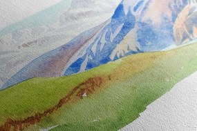 Quadro su tela – Scenografia montana estiva