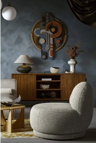 Poltrona grigia/marrone Ovo – Miuform