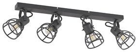 Lindby - Flintos 4 Plafoniera Black Lindby