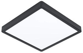 Plafoniera Moderna Fueva 5 In Acciaio Nero Led 20,5W 3000K Ip20