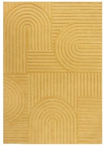 Tappeto in lana gialla 160x230 cm Zen Garden - Flair Rugs