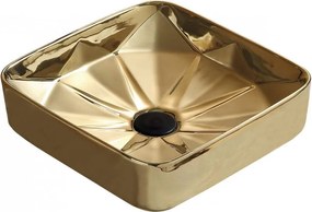 Mexen Elmira lavandino da appoggio 41 x 41 cm, oro - 22094150