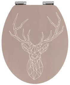 Sedile per wc in bambù e cartone, 44 x 37,5 cm Stag - Wenko
