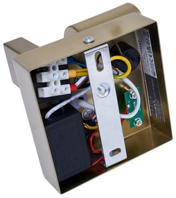 Lampada da Parete Moderna Oro con USB-C Inclinabile - Rex