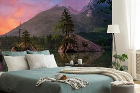 Carta da parati – Tramonto sul paesaggio montano