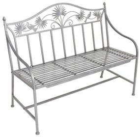 Panchina da giardino in metallo grigio Talin - Garden Pleasure