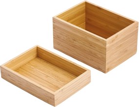 Organizer da bagno di colore naturale in bambù per cosmetici Isalys – MSV