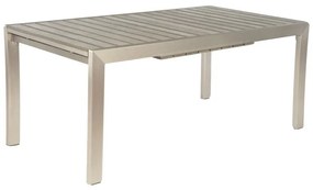 Tavolo da giardino allungabile Albany NATERIAL in alluminio grigio con piano in composito  per 6 persone 180/260x100cm