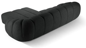 Divano angolare nero (con penisola a destra) Diana – Micadoni