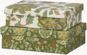 Set di 2 scatole decorative fatte a mano Tara