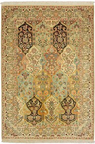 Cashmere Silk Tappeto 180x130 Beige (Indian) Annodato A Mano