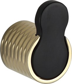 Mexen Base gancio per asciugamano, nero/oro - 7088235-57