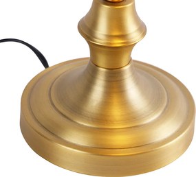 Lampada da banchiere smart bronzo con vetro ambrato incl. WiFi A60 - Banker