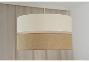 Brilagi - Lampadario a cavo ROYAL YUTE 1xE27/15W/230V Ø 40 cm beige crema