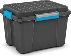 Scatola con coperchio nera in plastica 49,5x39x34 cm Scuba Box – KIS