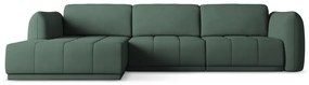 Divano angolare verde (con penisola a sinistra) Hoku – Makamii