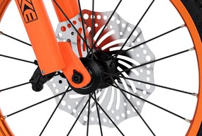 Bicicletta per Bambini 16" Freni a Disco e Rumore del Motore in Accelerazione Magik-Bike Motocross Arancione...