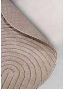 Tappeto rotondo grigio tortora ø 160 cm Panglao New York Taupe – Elle Decoration