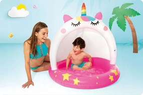 Piscina per bambini con tetto a unicorno