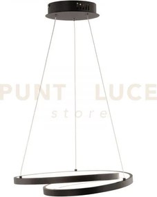 Lampadario a sospensione led lieve nera 30w 4000lm cct 3000k 4000k ...