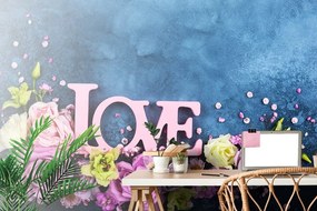 Carta da parati – Scritta Love