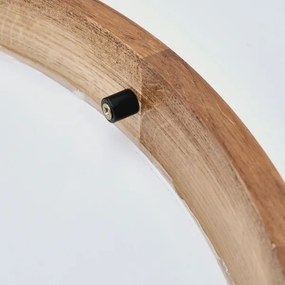 Brilagi - Plafoniera LED CARVALHO SLIM 1xE27/60W/230V quercia ciliegio diametro 27 cm