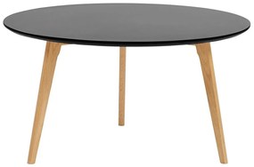 Tavolino basso da caffè legno nero ⌀  80 cm TENNESSEE Beliani