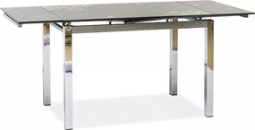 Tavolo GD-017 in vetro temperato grigio – 110/170x74x75 cm