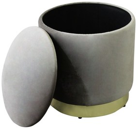 LARA - pouf rotondo in velluto