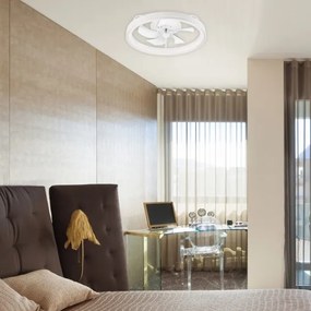 Plafoniera LED con ventilatore FARGO LED/37W/230V bianco + +TC