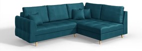 Divano angolare turchese (angolo destro) Ariella - Ropez