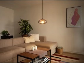 Osram - Lampada a sospensione con cavo DECOR SMOKE 1xE27/12W/230V Ø 28 cm nero/grigio fumé