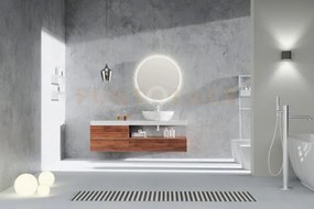Luna specchio da parete rotondo retro-illuminato d.60cm led 18w 280...