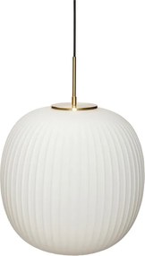 Lampada a sospensione bianca con paralume in vetro ø 40 cm Serene - Hübsch