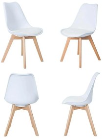 MARGOT - sedia nordica imbottita set da 4