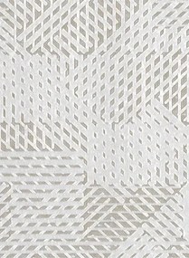 Arte International Carta da parati Oblique - Weiß/ Beige