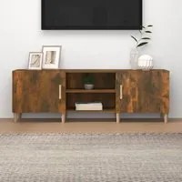 Mobile Porta TV Rovere Fumo 150x30x50 cm in Legno Multistrato 817501